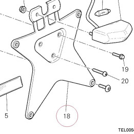Number plate holder 56110233A
