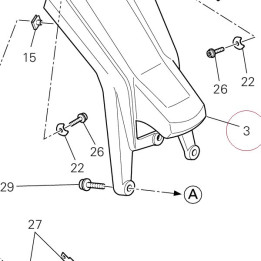 Number plate holder 56110281A
