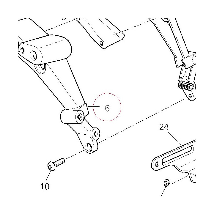 Bracket, left flasher light 56110411A