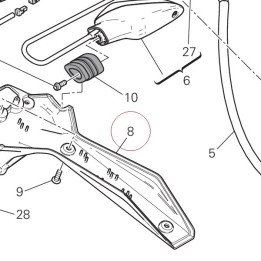 Number plate holder bottom 56113043A