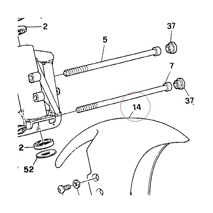 Front mudguard 56410151AA