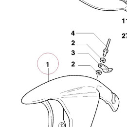 Front mudguard 56410181AC