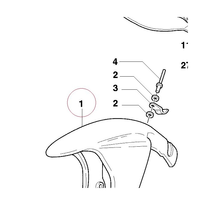 Front mudguard 56410181AR
