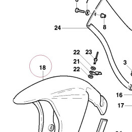 Front mudguard 56410231AB