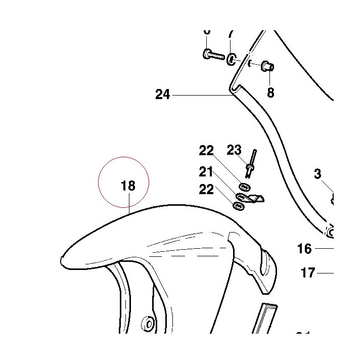 Front mudguard 56410231AB