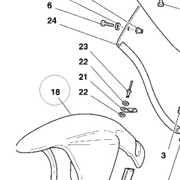 Front mudguard matt gray 56410231AF