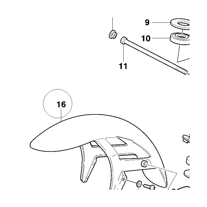 Front mudguard 56410291AA