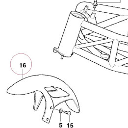 Front mudguard 56410291BD