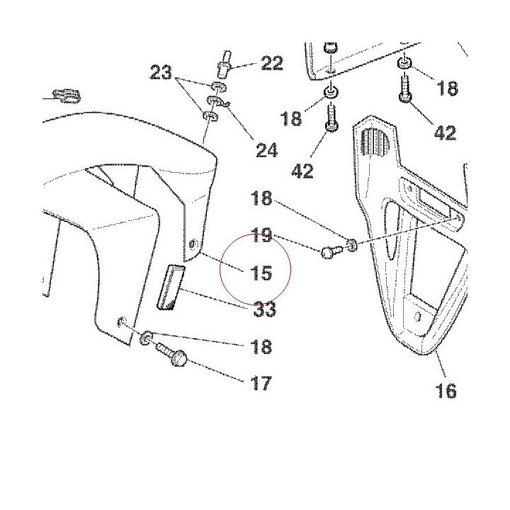 Front fender red 56410421AA