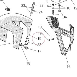 Front fender red 56410421CW