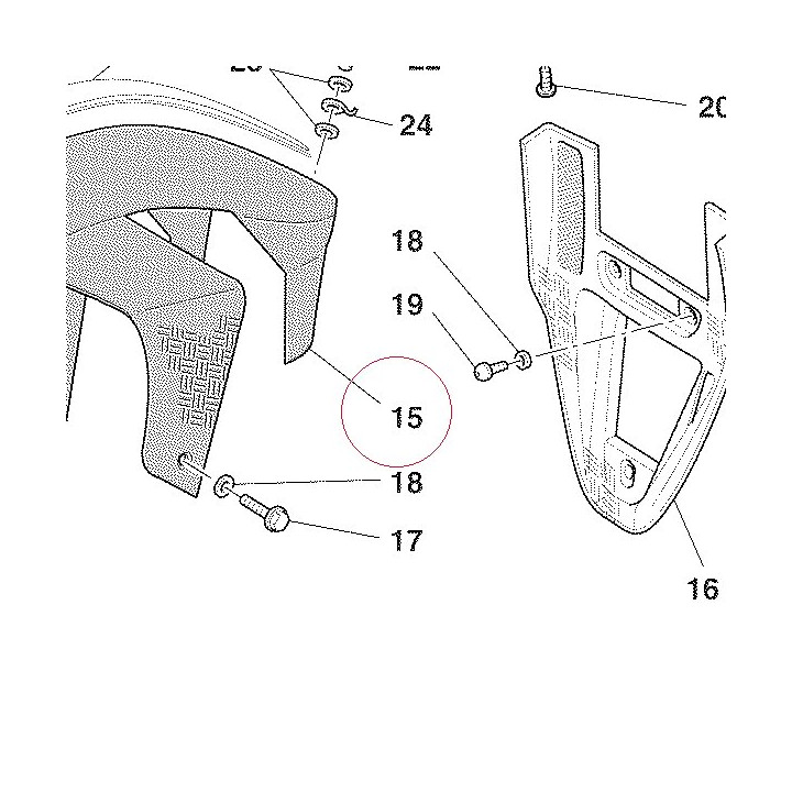 Front mudguard 56410481AW