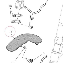 Front mudguard 56410561AS