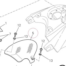 Front fender carbon 56410721E