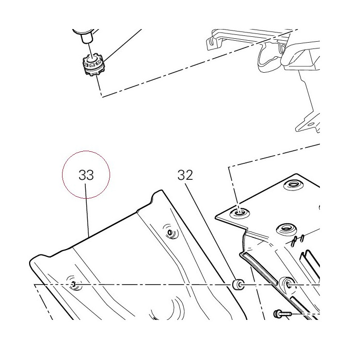 Rear mudguard 56410921A