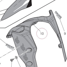 Front fender carbon 56411451AA