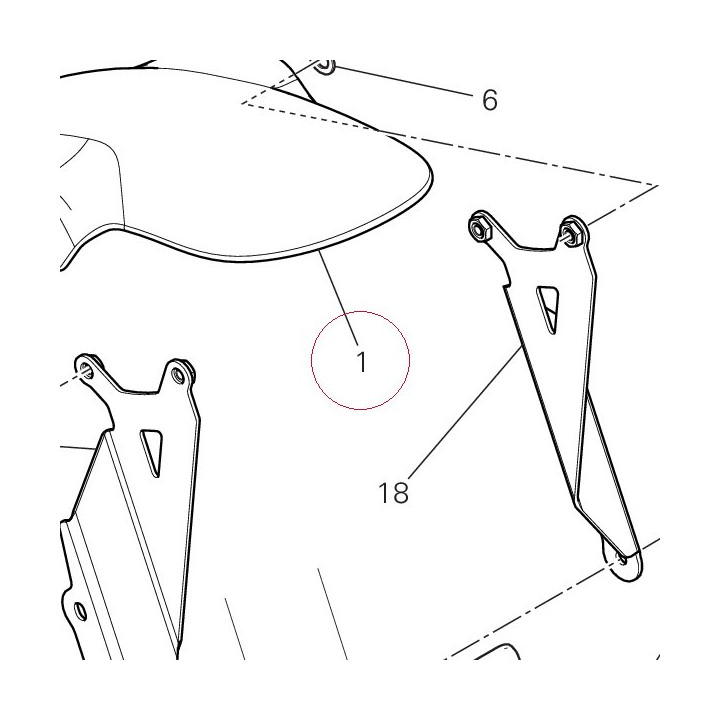 Front mudguard 56416591AA