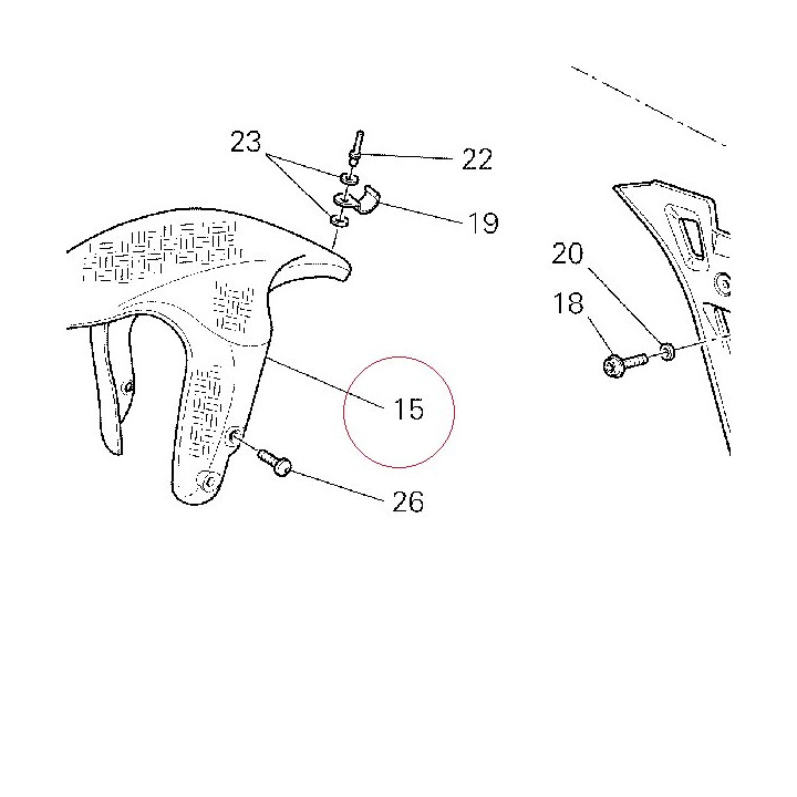Front fender carbon 56420551A