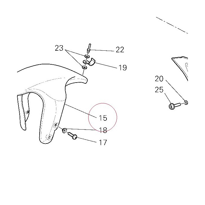 Front mudguard 56420611AN