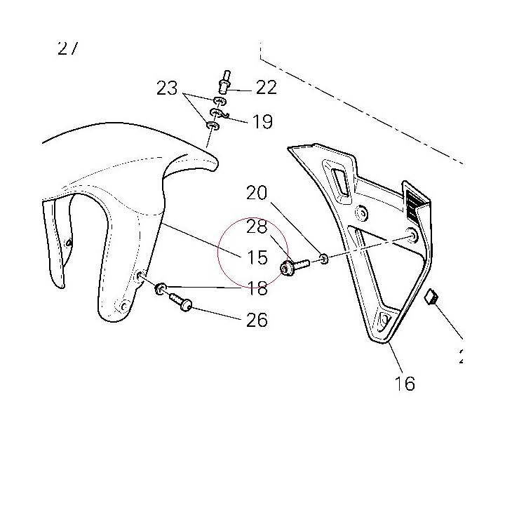 Front mudguard 56420611AW