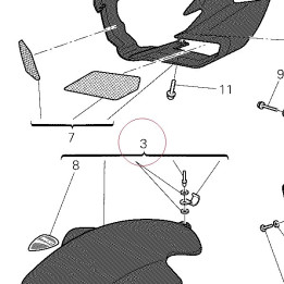 Front mudguard white 56420621BW