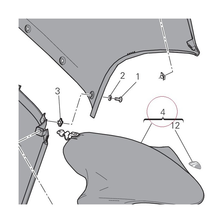 Front fender red 56420941AA
