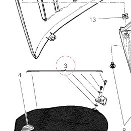 Front fender carbon 56420971AA