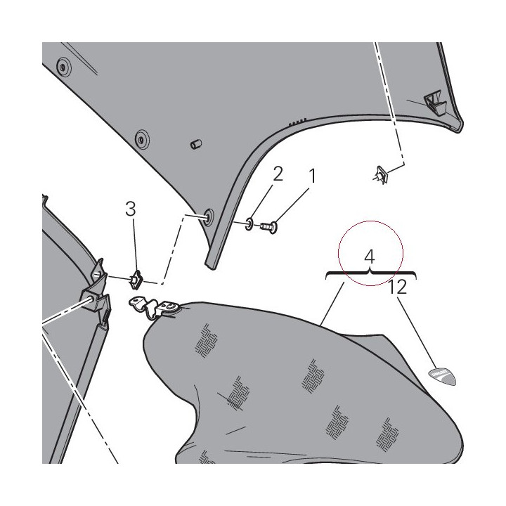 Front mudguard 56420981A
