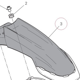 Front mudguard white 56426521AA
