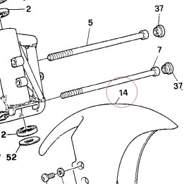 Front mudguard 56430151A