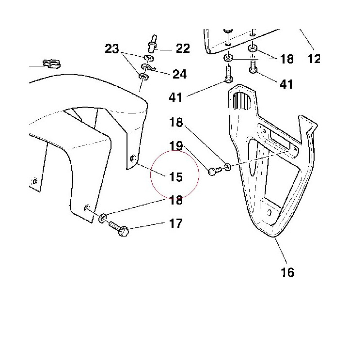 Front mudguard unpainted 56430421A