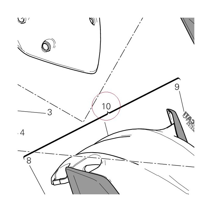 Front fender red 564P1042AA
