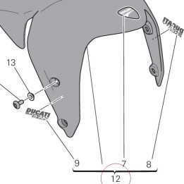 Front mudguard assembly red 564P1082BA