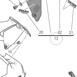 Front mudguard assembly carbon 564P1132AA