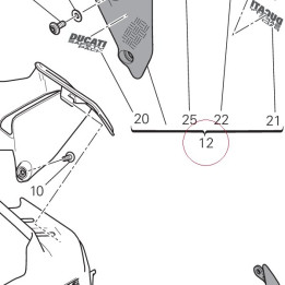 Front mudguard assembly carbon 564P1132AH
