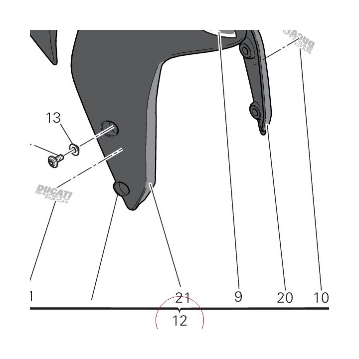 Front mudguard 564P6441AC