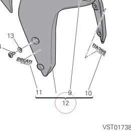 Front mudguard assembly black 564P6442AK