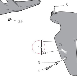 Front fender red 564P6483AA