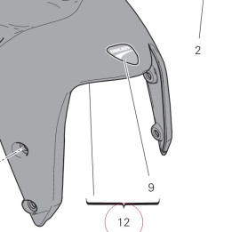 Front mudguard white 564P6571AW