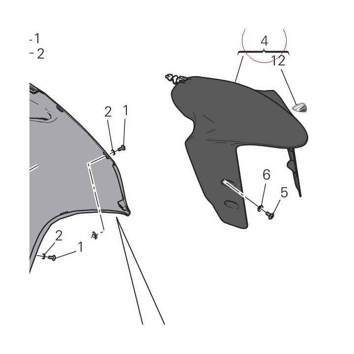 Front mudguard 564P6691AN