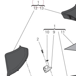 Front mudguard 564P6831BB