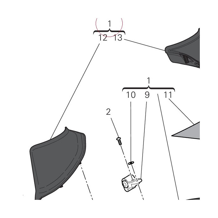 Front mudguard 564P6831BB
