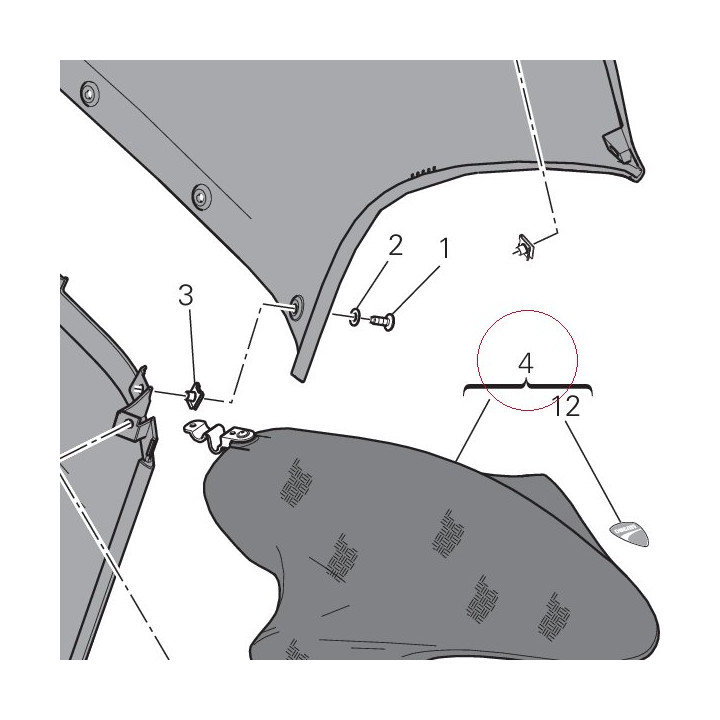 Front fender carbon 564Z0061A