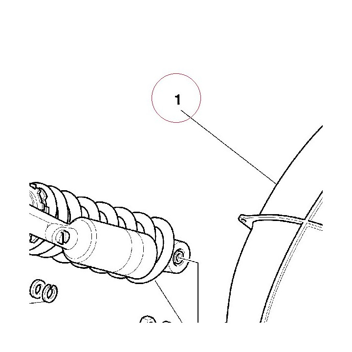 Rear mudguard 56510111B