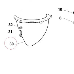 Rear lower mudguard 56510231A