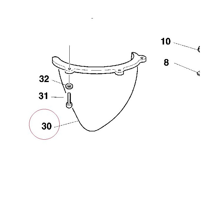 Rear lower mudguard 56510231A