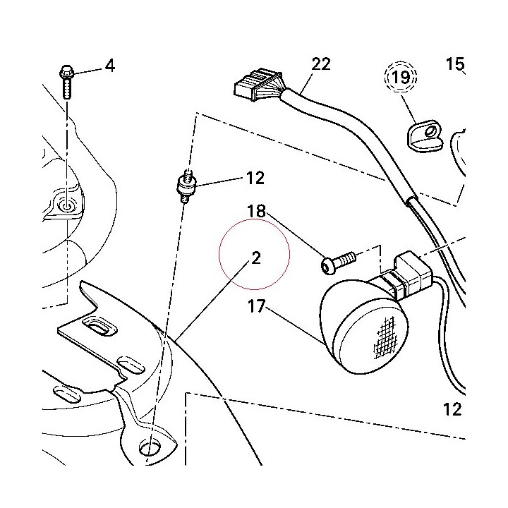 Rear mudguard 56510372AS
