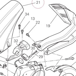 Rear mudguard 56510461A