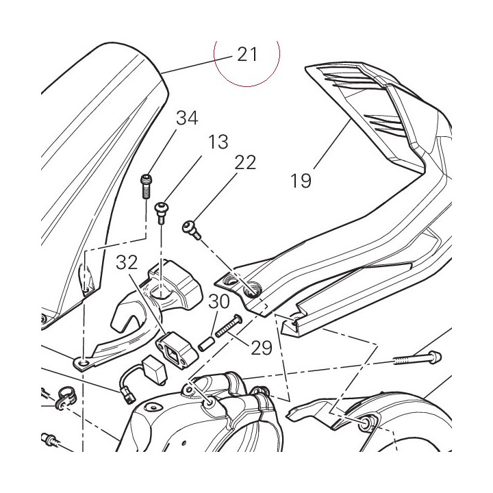 Rear mudguard 56510461A