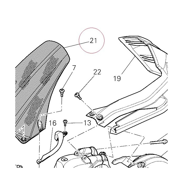 Rear mudguard 56510501A