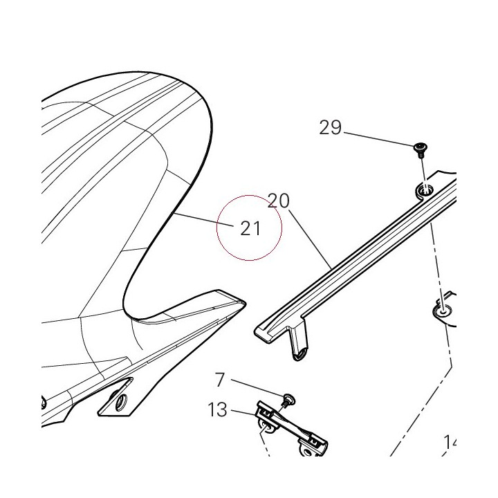Rear mudguard 56510563A